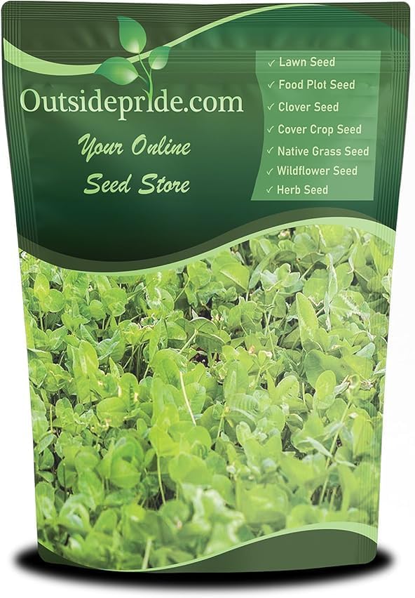 Outsidepride Perennial Clover King Seed Mix - 5 lbs Nitrocoated Inoculated Heat &amp Cold Tolerant Alfalfa-Enhanced Food Plot Seeds for Deer &amp Wildlife Ideal for Spring Summer &amp Winter