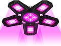 300W Indoor Low-Energy Planting Bulb 100-277V LED Red/Blue Full Spectrum Plant Light 252LEDs Greenhouse Seedling Growth Lighting UV/IR Vegetable 110V Adjustable Foldable Panel Seed Culture Lamps