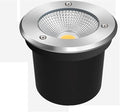 LED Underground Spotlight 20W COB Ground Light IP65 Waterproof Outdoor Recessed Lamp for Deck Step Garden Lighting (Red/White)