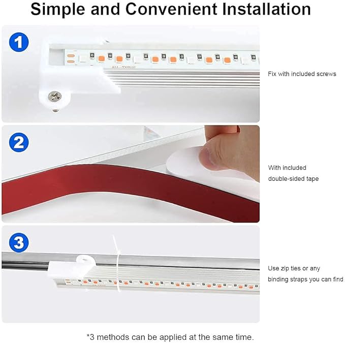 Mosthink Plant Grow Light Strips 12 Inches and Grow Light Strips Full Spectrum 12 Inches
