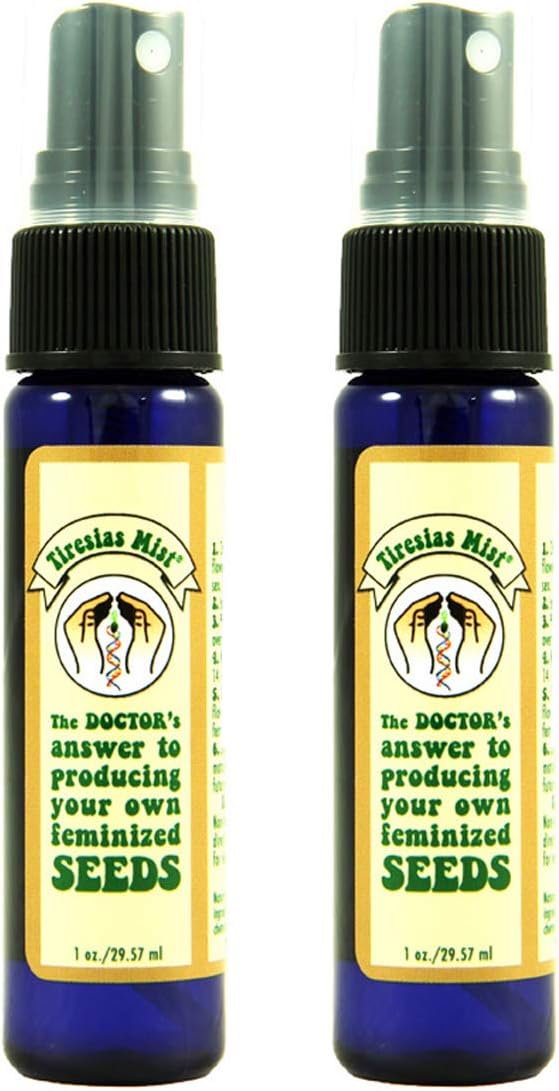 Feminized Seed Spray | 1 Ounce 2Pack Bottle for Growing All Female Pollen and Seeds Safe Non-Toxic Plant Flower Formula for Growers - Effective and Reliable Solution