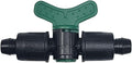 USA Made - 5 PACK Premium 1/2 Inch Drip Tape Irrigation Tubing 16mm Shut Off Valve Universal Perma-Loc Connector Barbed Locking Fitting - Fits All Brands Rainbird Netafim Etc. 16mm