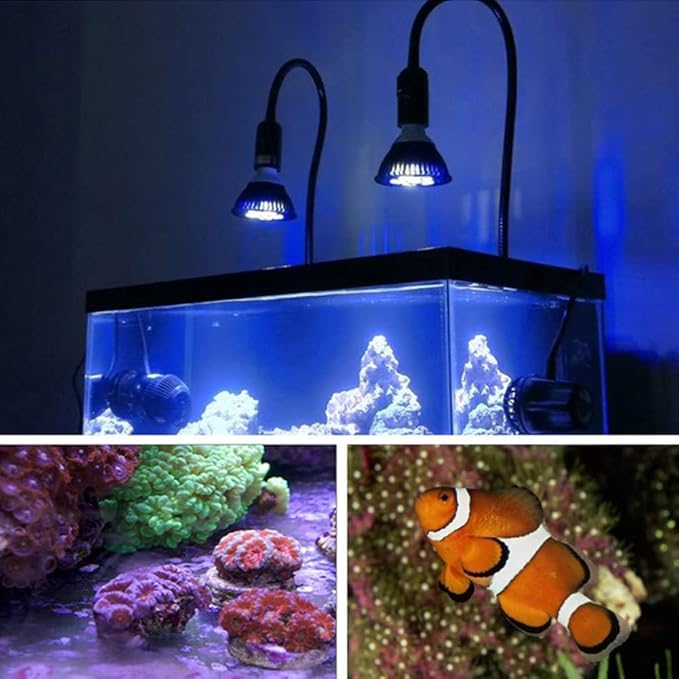 Antony Blue LED Plant Grow Light Bulb 36W Plant Growing Lamps for Greenhouse and Hydroponic E26 Full Spectrum Plant Growing Light Lamp for Bloom and Fruiting.