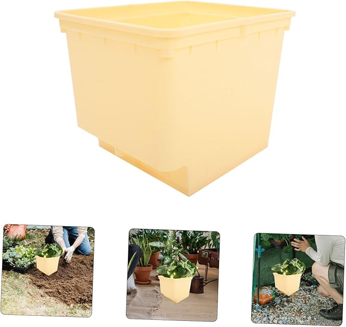 Yardwe 2-Pack Hydroponic Planting Box Soilless Vegetable Cultivation Bucket Plastic Garden Supplies for Indoor Greenhouse Drainage System