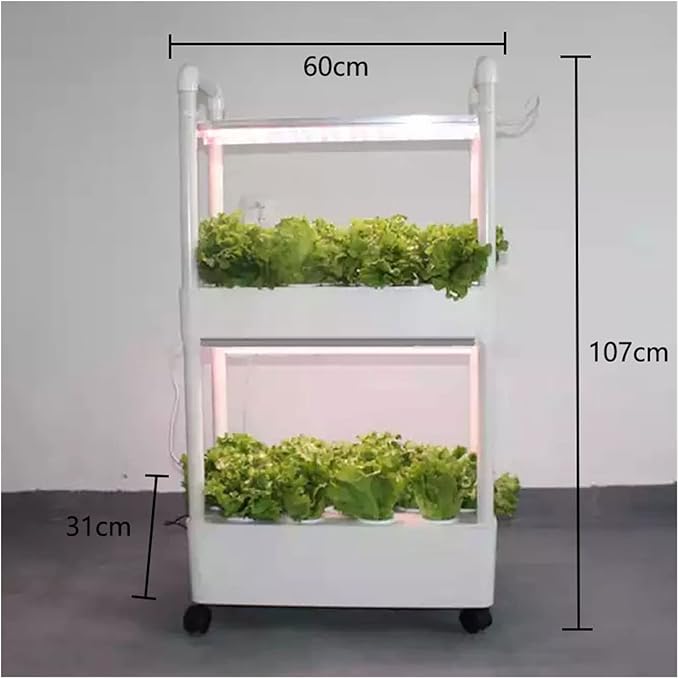 Hydroponic Tower Growing Sytem Hydroponics Growing Indoor Smart Vertical Garden Kit Automatic Grow Lights Planter for Home Kitchen Easy to