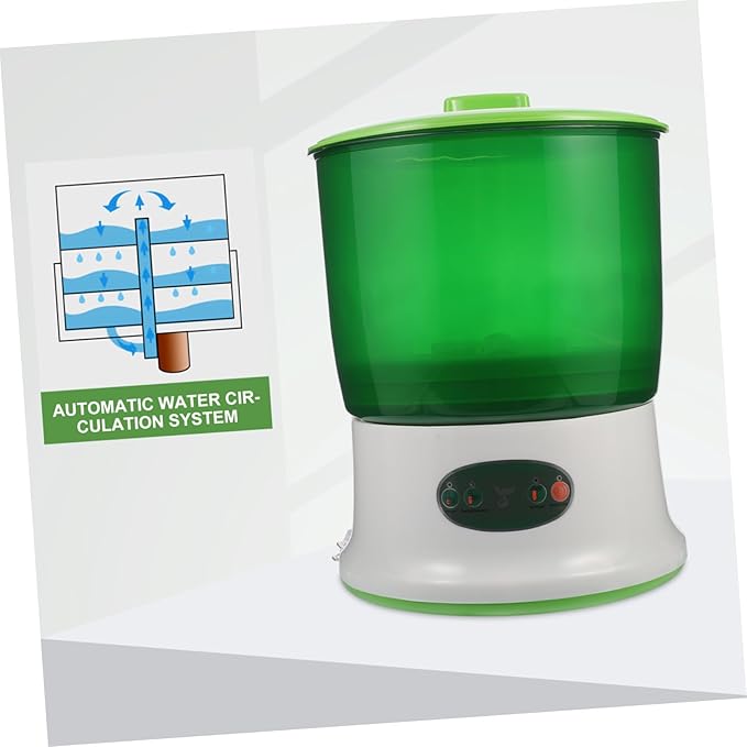 Intelligent Maker Automatic Household Sprouting Machine Temperature Control Water Circulation System and Capacity for Mung Bean and Soybean Germination Us