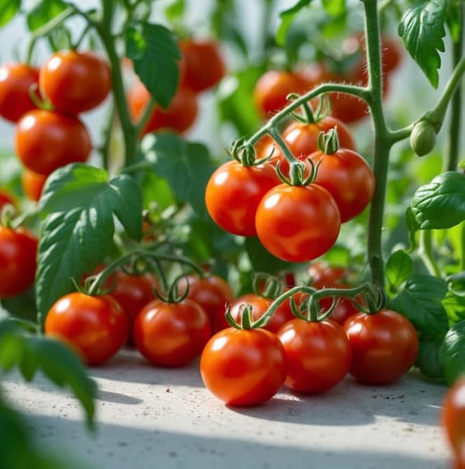2 Pots 3 Cherry Tomatoes Plants 3-5 Inch Tall Red Tomato Seedling Heirloom Tomato Plants