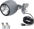 Kiven LED Indoor/Outdoor Waterproof Spotlight with 9.84 FT Plug-in Cord Plug in Accent Light with Vinly Siding Hooks for Plants Porch GardenVinly Siding(Warm White) 10Watts