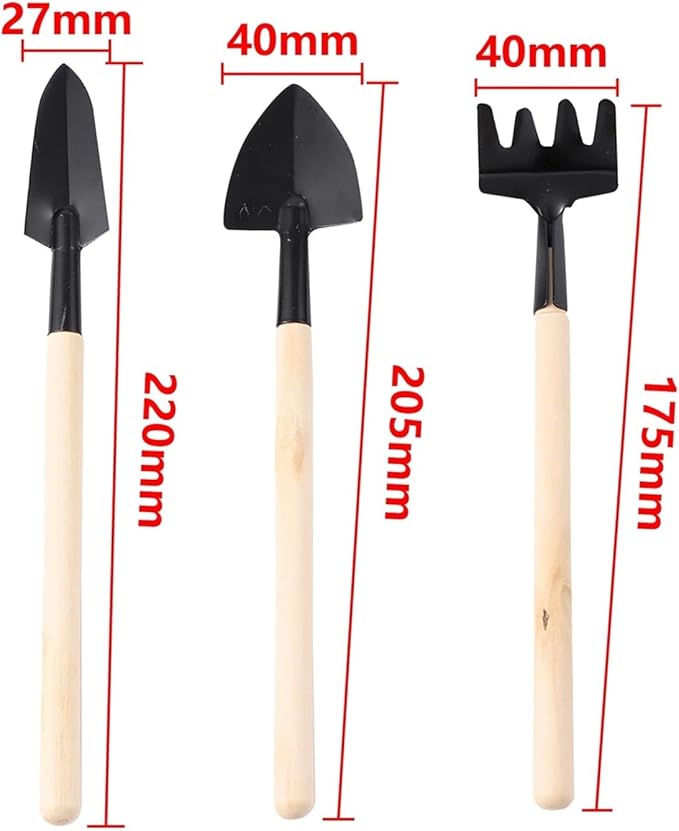 Garden Tool Set for Plants Flower Pot Shovel Rake Spade Tools Plant Weeding(1)