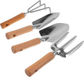 Totority 1set Garden Tools Gardening Hand Tools Set Wide Shovel Pointed Shovel Three- Harrow and Hoe for Efficient Weeding and Soil Excavation