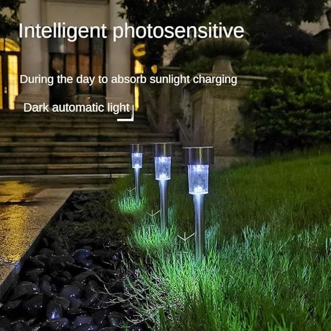 Outdoor Solar Spotlights for Lawn 3 Lighting Modes Solar-Powered Landscape Lights Suitable for Courtyard Patio Garden &amp Pathway Lighting（A Set of 10）