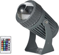LED Beam Spotlight - LED Fountain Lights IP66 Waterproof Landscape Lights LED Beam Wall Washer Spotlights Long Throw Narrow Beam 85-245V Rotation Spotlight(RGB+Remote Control5W(85-245V))