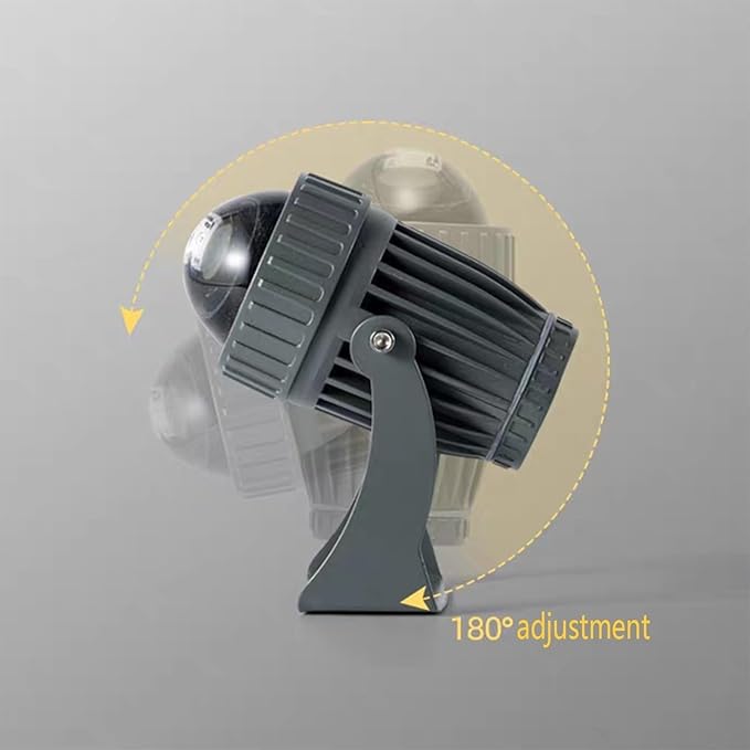 10W LED Spotlights - Waterproof IP65 Beam Floodlight Narrow Beam Outdoor Wall Washer Long Range Architectural Landscape Lighting (Yellow 110-230V)