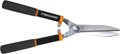 Fiskars Power Lever Hedge Shears Precision-Ground Gator-Blade Serrated Steel Grips Branches Multiplies Leverage for Easier Trimming &amp Shaping Shrubs Shock-Absorbing Bumper &amp SoftGrip 8 Bl