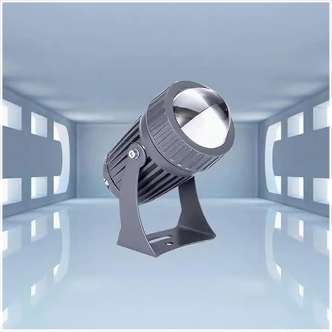 Outdoor Rotation Spotlight LED Beam Spotlight IP66 Waterproof Ground Landscape Lights AC 12/24V Narrow Beam Wall Washer Spotlights for Parties Hotel Wedding Billboard Building Lighting(Warm white