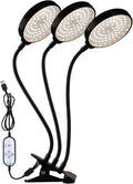 1-4 Heads LED Grow Light Full Spectrum Clip Plant Growing Lamp 5-Segment Dimming Mode 3 Fill Light Conversion Modes 4/8/12H Timer Idea for Small Plant Light (Size : 2pcs) ()