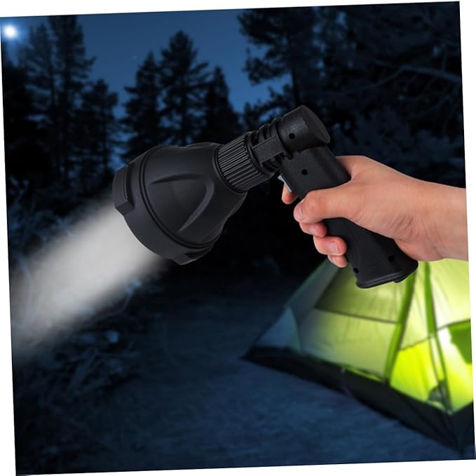 Uonlytech 4000mah Adjustable Led Spotlight Flashlight Range Modes Rechargeable for Camping Solar Lights for Outdoor Use