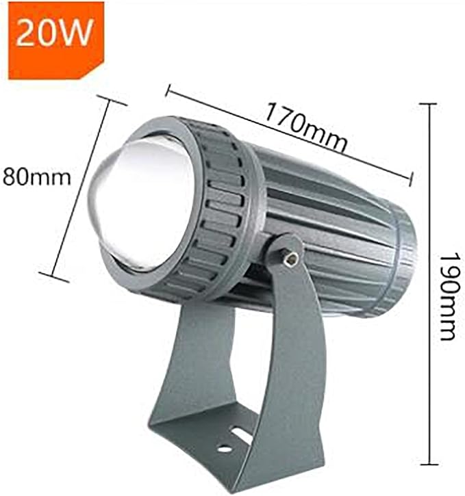 Landscape Lights - Led Spot Lights Led Beam Light Outdoor Wall Lamp Landscape Lighting Ip67 Waterproof Narrow Beam Spotlight 180° Adjustable Bracket Ground Light(Warm White20W)