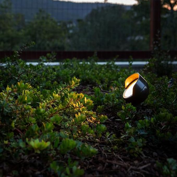 FX Luminaire WS LED Up Light 2700K Warm White Low Voltage Outdoor Landscape Lighting Flat Black Finish 35W Equivalent Wall Wash Beam Yard or Garden Accent Light