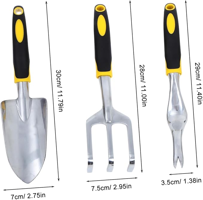 1set Multi-use Garden Tool Set Heavy Duty Plant Shovel Trowel and Fork for Balconies Gardens and Potted Plants for Digging Weeding and Transplanting