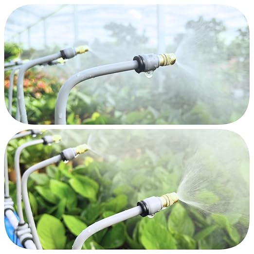 New Drip Irrigation KitsQuick Connector Automatic Irrigation Systemwith Replaceable Bending Dropperatomizing Copper Nozzle for Watering System for Garden Plant Lawn Patio. (20M)