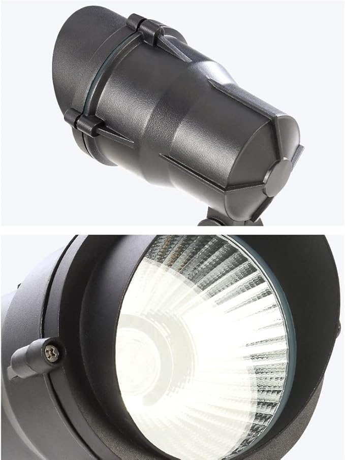 5/10/12/15/18/20/30W Outdoor Led Spotlight Waterproof Landscape Light with Pointed Led Landscape Spotlights Illumination Garden Outdoor Pathway Lighting/A(10W)/6000K White Light