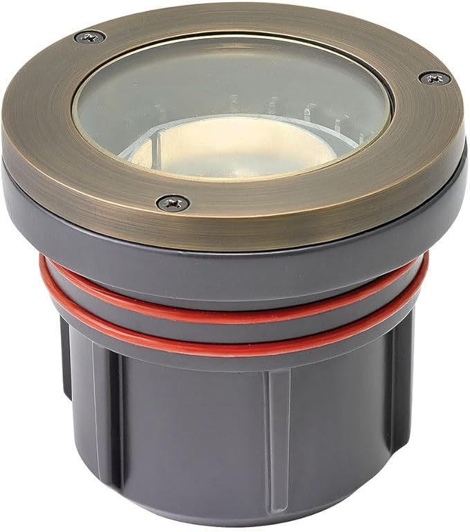 Hinkley 12W LED Well Light-4 Inches Tall and 4.5 Inches Wide-Matte Bronze Finish-2700 Color Temperature