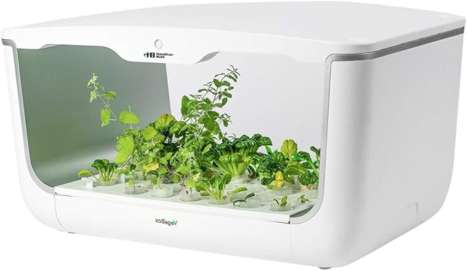 HamiltonBuhl HGLITE Next-Generation Hydroponic LED GrowLight for STEAM Education 28 Planting Vacancy Uses Hydroponics and Nutrient Solutions Easy Set Day/Night Timer Full Spectrum LED System