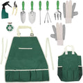 SUPVOX 11pcs Gardening Tool Set Ergonomic Handles for Easy Planting Weeding and Transplanting Garden Accessories for Home and Outdoor Use