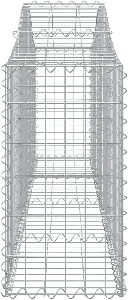 Arched Gabion BasketGreenhouse PlanterDecorative Patio PlantersPatio Raised BedsVegetable PlantersHerb Plantersfor Deep-rooted vegetablesFlowers78.7x11.8x23.6/31.5 Galvanized Iron