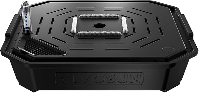 VIVOSUN 4-Pack FlexFeed Self-Watering Pots Auto Irrigation Fabric Pot Base with Water Meter &amp Maintenance Window for Use Indoors/Outdoors in Grow Tents Greenhouses Gardens
