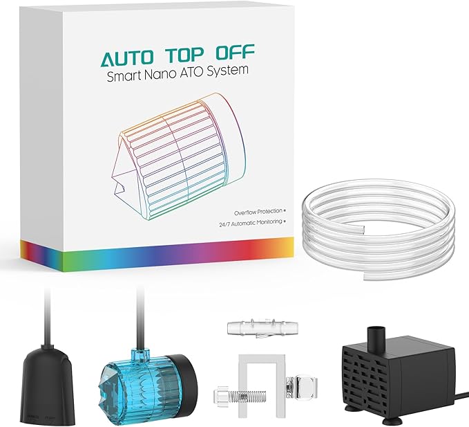 Auto Top Off System ATO Saltwater AquariumWater Top Off System for AquariumReef Tank＆Fish Tank- Blue