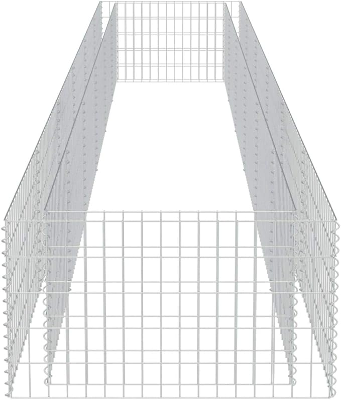 YAFF Gabion Raised Bed-HexagonalOutdoor Landscape for GardenBackyardPatioBalcony212.6x35.4x19.7