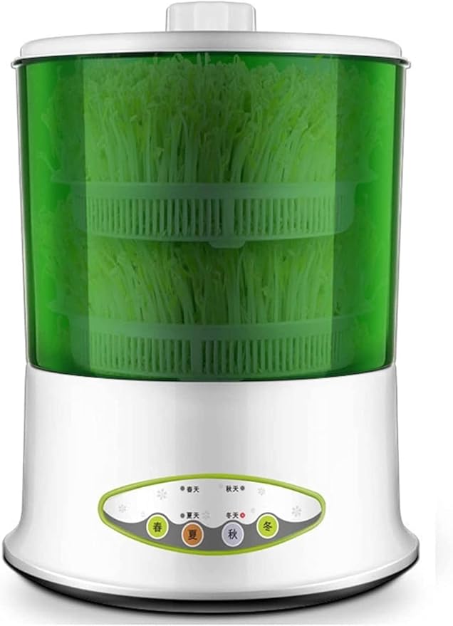 Bean Sprouts Machine Bean Sprouts Maker with Four Season Seed Sprouter Kit Seed Grow Cereal Tool for Wheatgrass Soybean