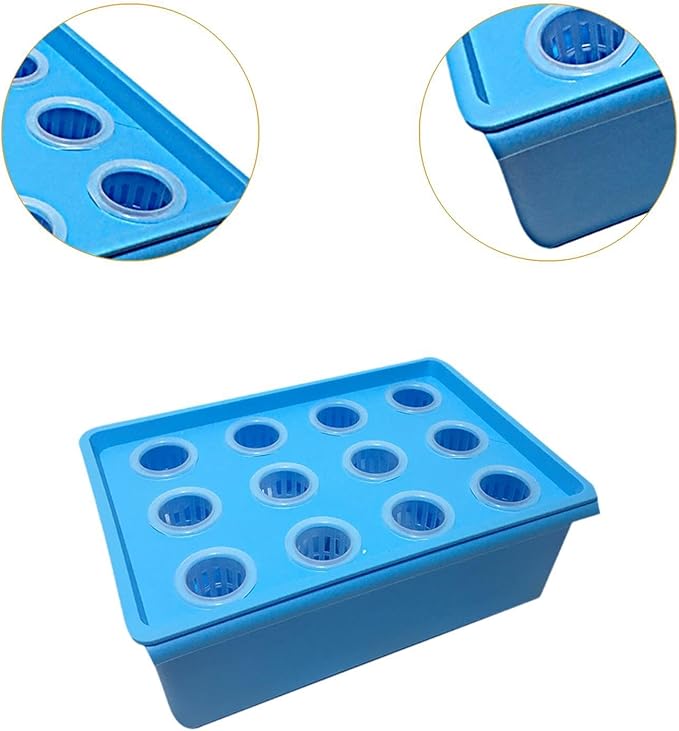 Hydroponic Grower Box Hydroponic System Growing Box 12 Holes Sturdy Practical Hydroponic System Planting Container for Indoor