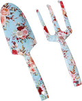 Outdoor Garden Tool Set Stainless Steel Hand Trowel and Fork with Stylish Floral Designs Ergonomic Gardening Tool Garden Tool Set