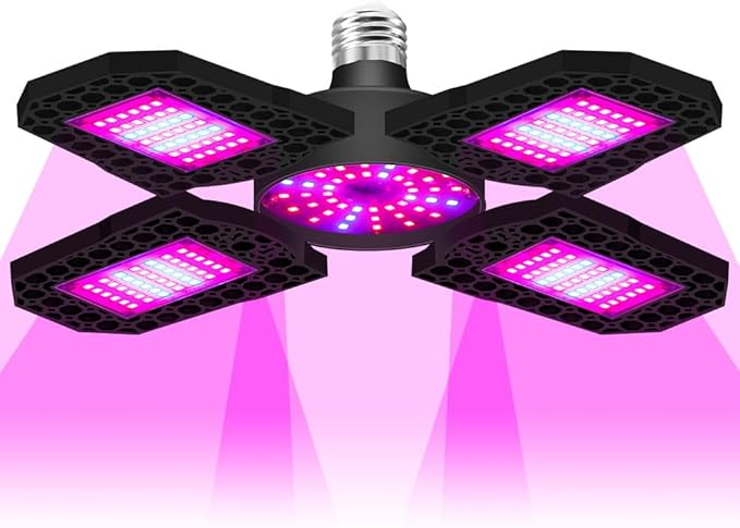 200W LED Indoors Deformable Planting Succulent Cultivation Lamps 100-277V Full Spectrum Light 110V Greenhouse Tent Hydroponic Seeds Adjustable Panels Lighting Box Red Blue Vegetable UV/IR Potted