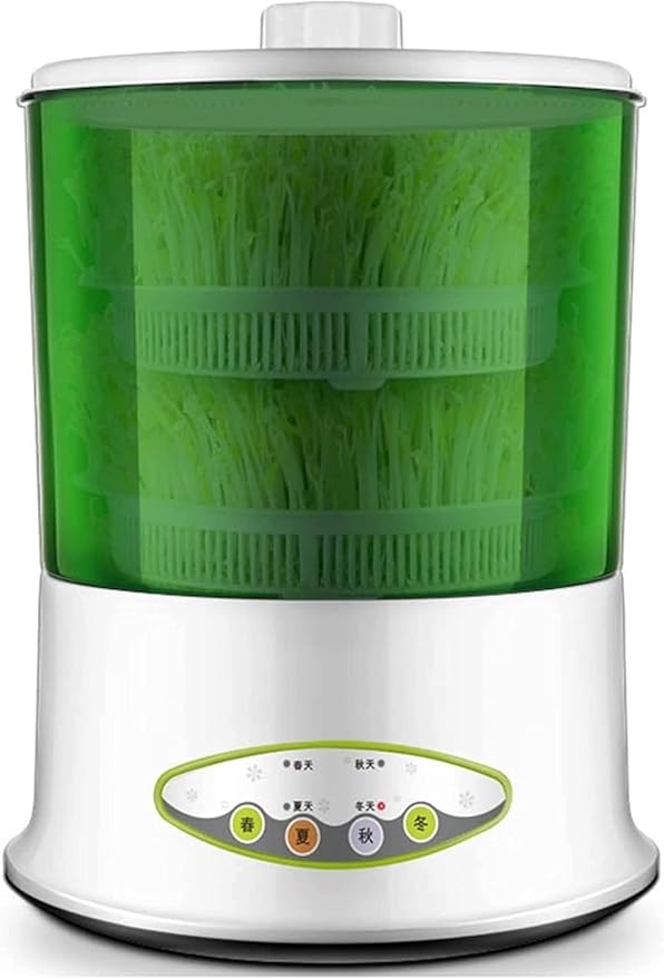 Bean Sprouts Machine Bean Sprouts Maker with Four Season Seed Sprouter Kit Seed Grow Cereal Tool for Wheatgrass Soybean