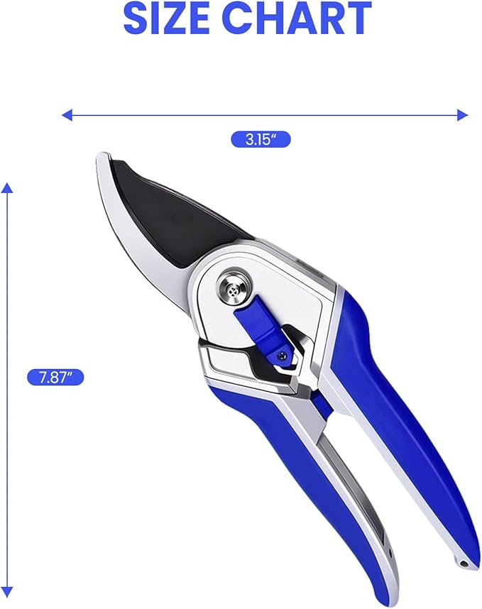 Garvee Professional Pruning Shears &amp Garden Shears Set | Stainless Steel Blades with Ergonomic Comfort Grip | Essential Gardening Tools for Women &amp Plant Care Enthusiasts