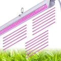 18 Pack LED Grow LightT8 Integrated Growth Tube Lamp 4ft 810W(45w x 18 4200W Equivalent)Full Spectrum Sunlight ReplacementDouble RowLinkable Design4 Foot Plant Lights for Indoor Plant