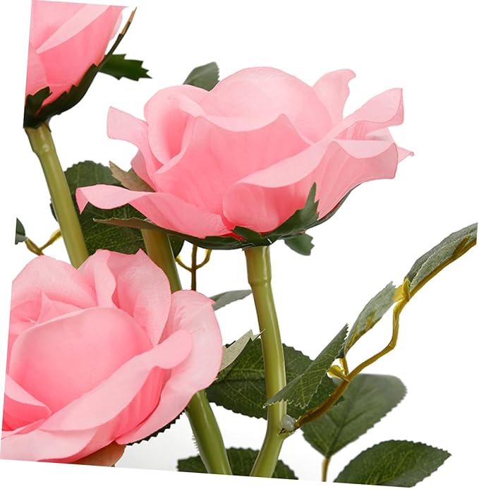 BESPORTBLE Rose Solar Lights Outdoor Artificial Roses Garden Lights Solar Power Lights for Outdoors Tulip Lanterns Lighting Rose LED Lights Rose Flower LED Light Flower Solar Lights Outdoor