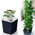 Tower Garden Hydroponics Growing System 10-30-Plant Sites Vertical Garden Planter Indoor Smart Garden Kit with Pump and Movable Water Tank (No Seedlings Included) (Gris 10 Holes)