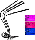 FTVOGUE Full Spectrum USB Plant Light 9 Gear Dimming 3H9H12H Timing for Indoor Growing Nursery with Replenishing Light (Four tubes-40W)