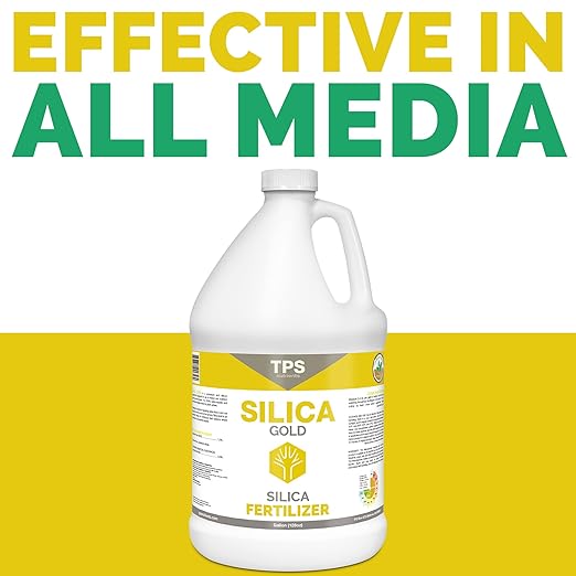 TPS NUTRIENTS Silica Gold Plant Strength Nutrient and Supplement with Bioavailable Silicon 1 Gallon (128 oz)