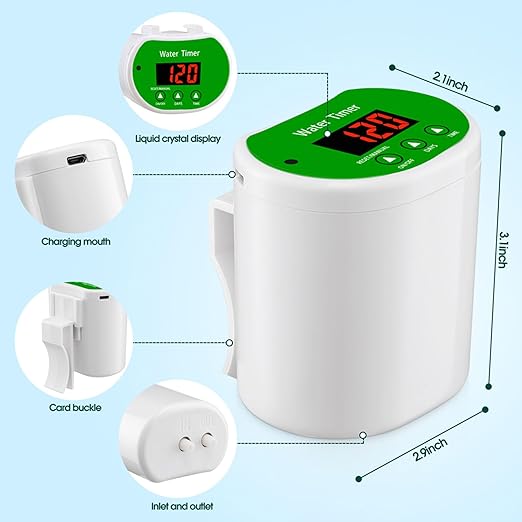 Automatic Watering System for Potted Plants Digital Display Automatic Plant Waterer Auto Watering for Plants IndoorAutomatic Drip Irrigation Kits (for 2 Pots Plants)