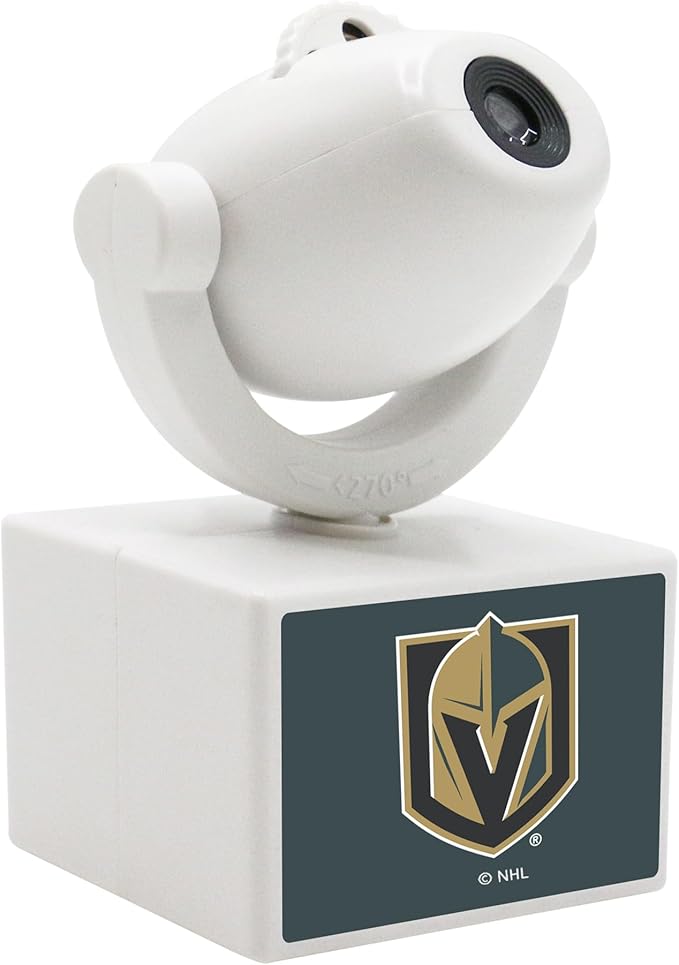 Sporticulture NHL American Hockey Vegas Golden Knights LED Mini Spotlight Projector – 6 Team Logos Portable &amp USB Rechargeable – For Game Day Parties Dorm Rooms &amp More (No Button Batteries R