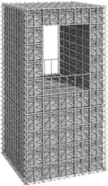 Galvanized Steel Gabion Basket Post/Planter Raised Bed Gabion Raised Bed to Fill with Rocks or Gravel Stable Durable Gabion Post 19.7x 19.7x39.4