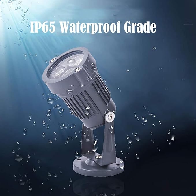 4PCS IP65 Waterproof Lighting Garden Lights - 3W Lawn Light LED Outdoor Spotlight Floodlight Advertising Signs Projection Disc Spotlights(Blue)