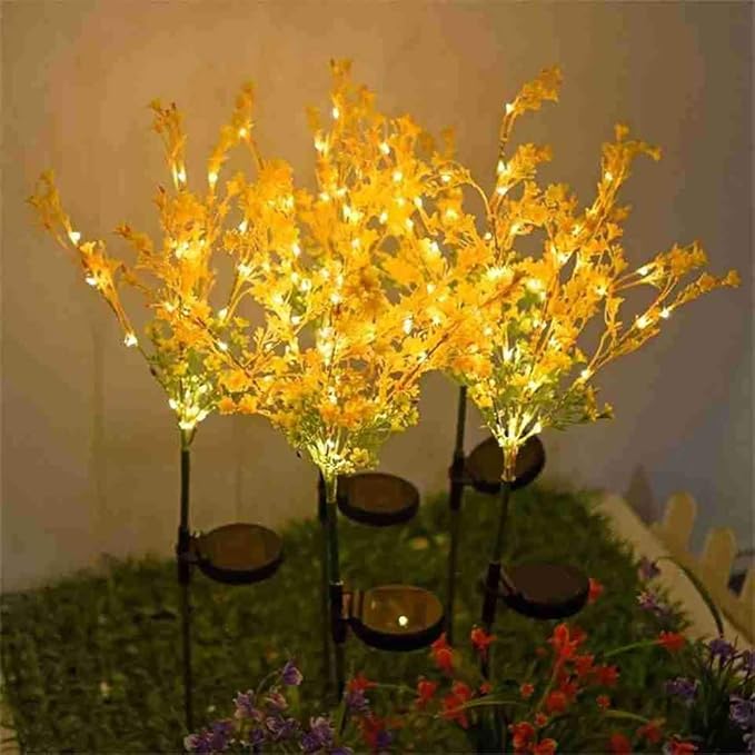 Plant Growing Lamps Flowers LED-Lawn-Solar-Lamps Rapeseed Chrysanthemum Yard Lawn Path Wedding Christmas Lights Outdoor 10PC