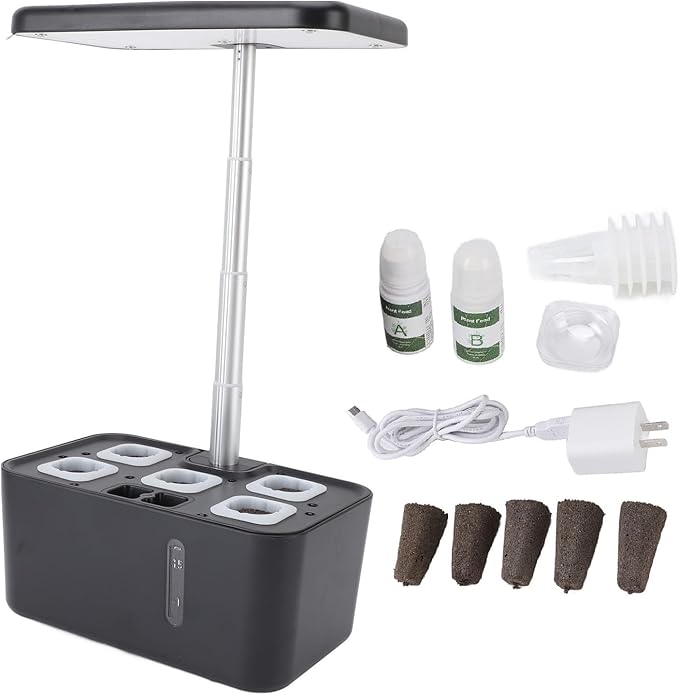 Hydroponics Growing System LED Automatic Water Light Control Indoor Planter Kit